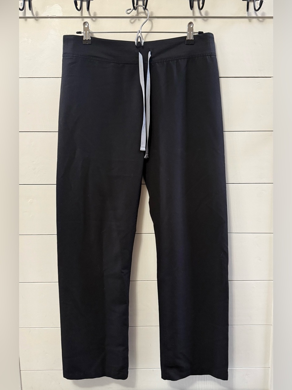 Figs Technical Scrub Pants Women Black High Waist Livingston Straight Leg Medium